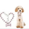 Crystal Bones Necklace Pet Accessories