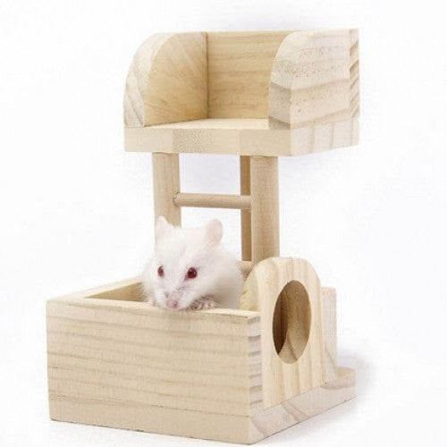 Wooden Tower Platform Exercise Pet Toy