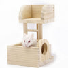 Wooden Tower Platform Exercise Pet Toy